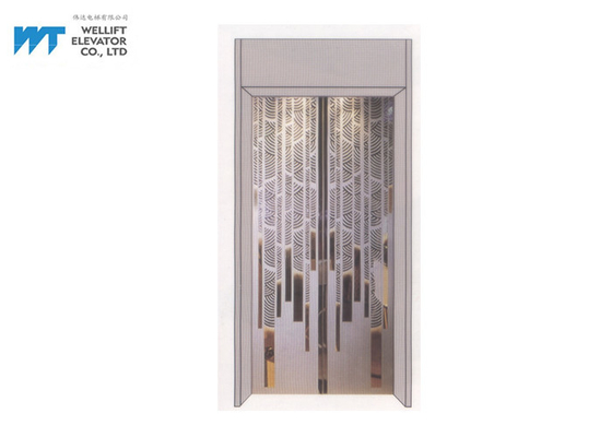 Διακόσμηση καμπινών ανελκυστήρων με την πόρτα ανελκυστήρων πολυτέλειας για το σύγχρονο ανελκυστήρα ξενοδοχείων