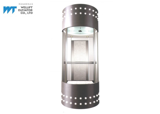 Πανοραμικός ψεκασμός πιάτων χάλυβα κάλυψης αυτοκινήτων σχεδίου ανελκυστήρων κτηρίου γυαλιού με το λαμπτήρα διακοσμήσεων