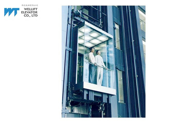 Τετραγωνικός ανελκυστήρας γυαλιού καμπινών πανοραμικός, ευνοϊκοί για το περιβάλλον ανελκυστήρες ανελκυστήρων κτηρίου
