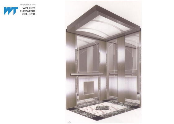 Διακόσμηση καμπινών ανελκυστήρων σχεδίου καθρεφτών για το σύγχρονο εμπορικό ανελκυστήρα